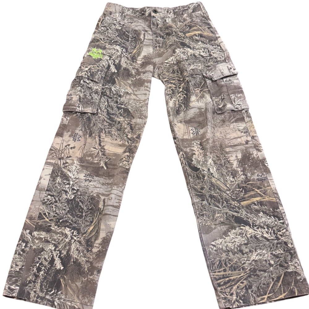 Realtree‎ Max-1 XT Camo Cargo Pants Boys 14/16 Wmns XXS Gorpcore Streetwear